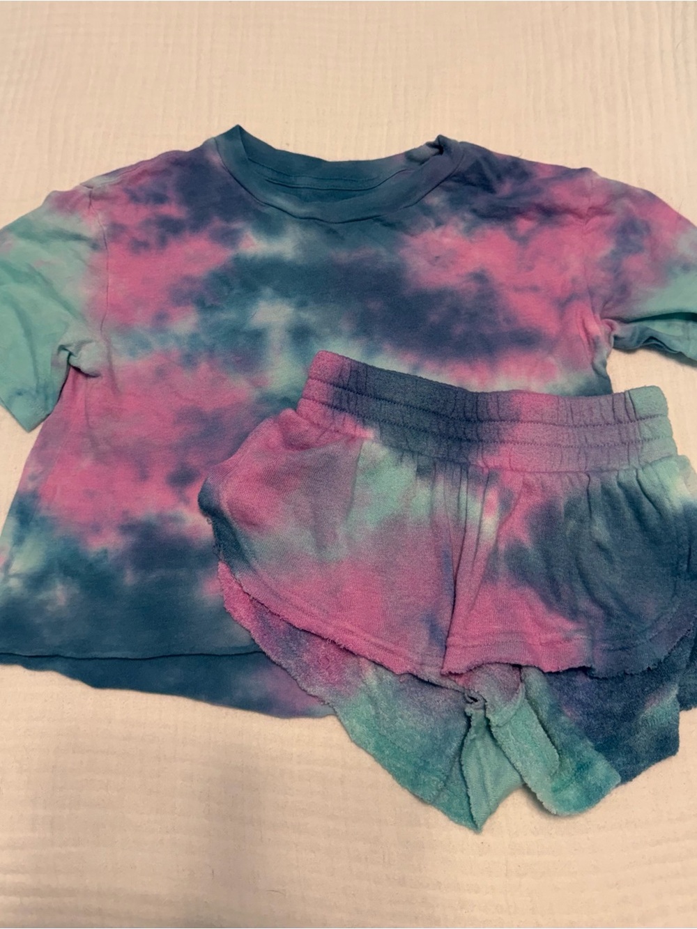 Rowdy Sprout Kids Tie-Dye Slouchy Matching Set